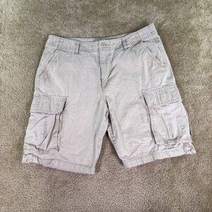 Old Navy Mens Khaki Causal Cargo Shorts Size 36 Cotton Utility Outdoors F066